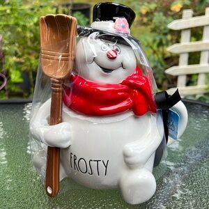 Rae Dunn frosty snowmen canister